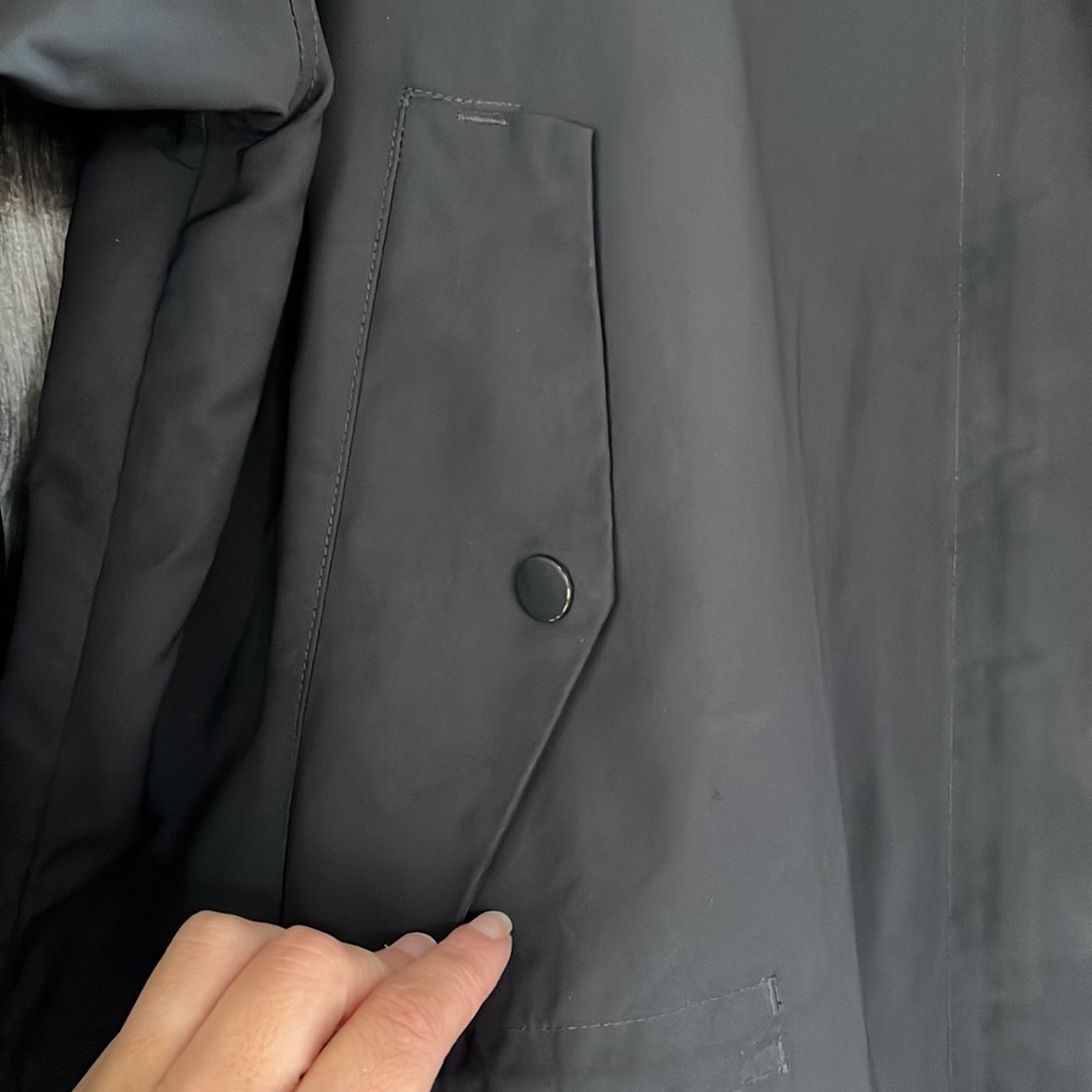 Everlane Black Trench Coat - Picture 9 of 13